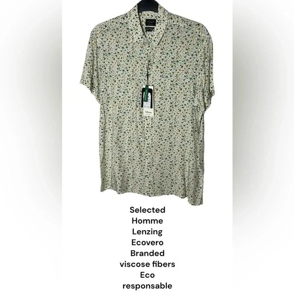 Selected homme Other - Selected Homme,men shirt L,XL,XXL.Short sleeve shirt, viscose Lenzing,travel NWT
